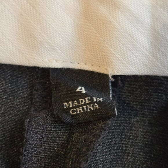 Ann Taylor Size 4 Slacks Pants Flat Front Business Slacks Dark Gray - Picture 6 of 10